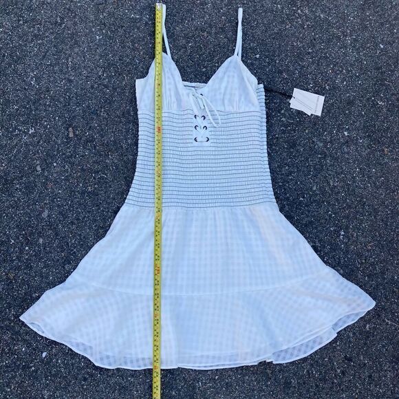 The East Order x Revolve Chance Smocked Fit and Flare Mini Dress Women’s X-Small - Picture 8 of 15